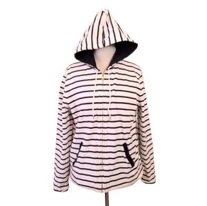 Lauren RL Navy Stripe Cotton Jacket - L